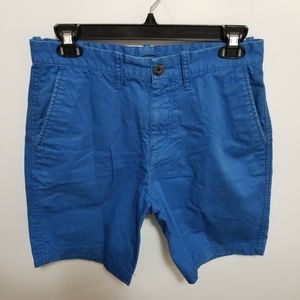 Old Navy Flat Front Casual Slim Fit Shorts Blue Men's Size 28 W Inseam 8"